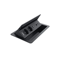 FlipUpPush noir 2x2P+T + 2 usb C&A + 2 ports RJ45 non équipé DIGITEL